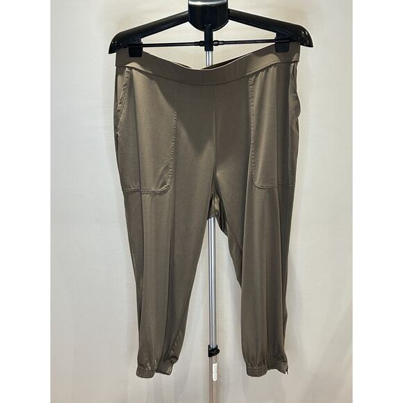 Lisa Rinna Large Petite Tan Harem Pants - Picture 1 of 3